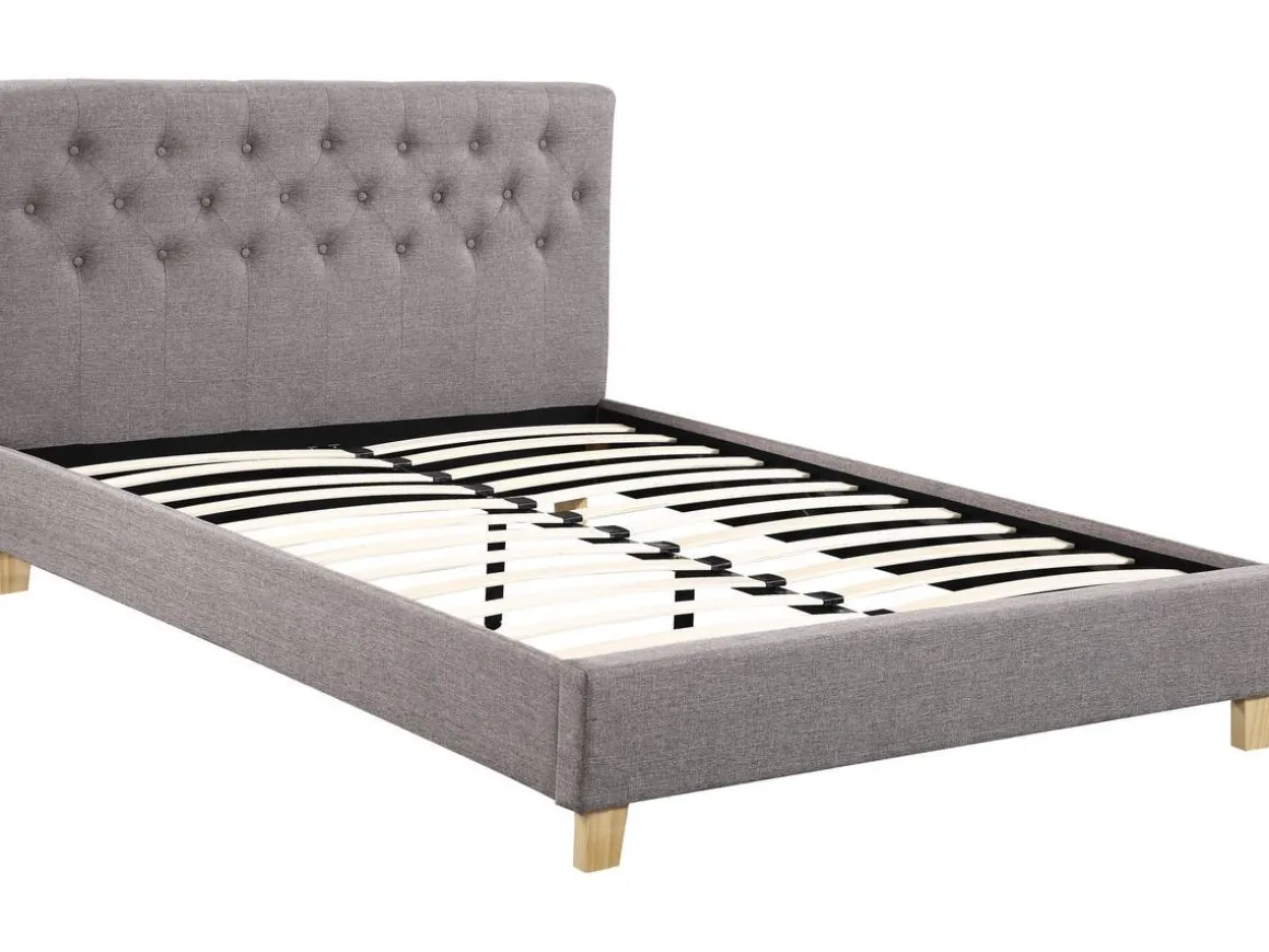 Lit "Emmy" - 160 x 200 cm - Taupe