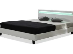 Lit LED "Maria" - 140 x 190 cm - Blanc