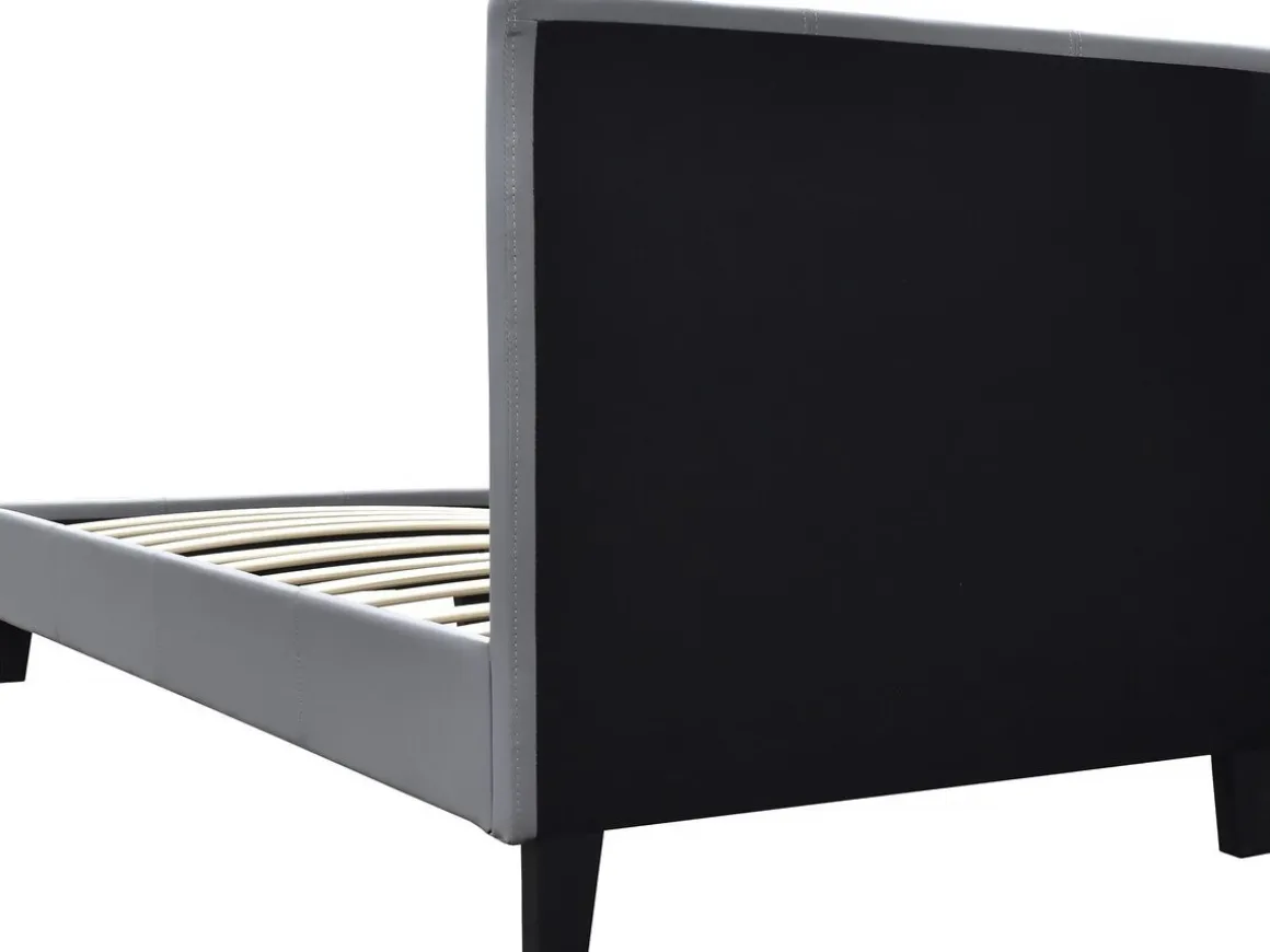 Lit "Lina" - 90 x 190 cm - Gris clair