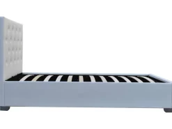 Lit simple avec coffre "Tino" - 90 × 190 cm - Blanc