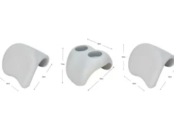 Lot de 2 Appuie-têtes et 1 Porte-gobelet pour Spa