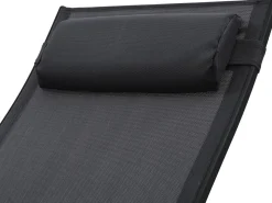 Lot de 2 bains de soleil en aluminium Beauty "Phoenix" - Noir