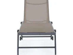 Lot de 2 bains de soleil textilène aluminium 