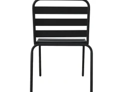 Lot de 2 chaises de jardin en métal empilables 