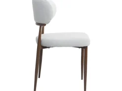 Lot de 2 chaises de salle à manger imitation bois 