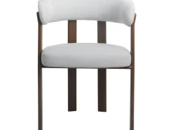 Lot de 2 chaises de salle à manger avec accoudoirs 