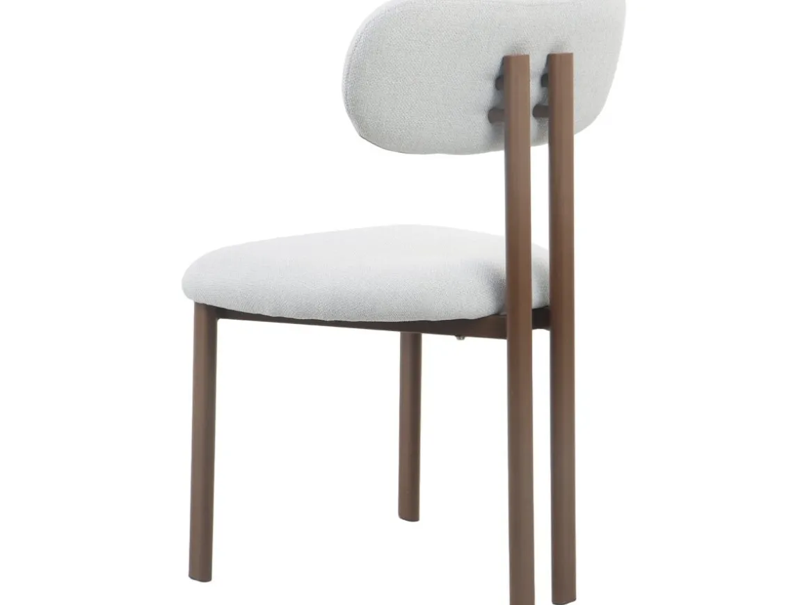 Lot de 2 chaises de salle à manger imitation bois "Veralia" - Gris clair