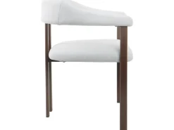 Lot de 2 chaises de salle à manger imitation bois "Serelia" - Gris clair