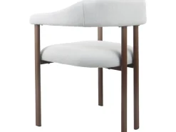 Lot de 2 chaises de salle à manger imitation bois 