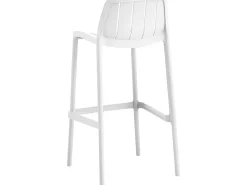 Lot de 2 chaises hautes de jardin empilable 