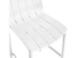 Lot de 2 chaises hautes de jardin empilable 