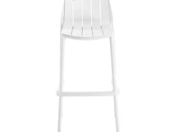 Lot de 2 chaises hautes de jardin empilable 