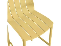 Lot de 2 chaises hautes de jardin empilable 