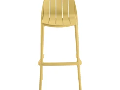 Lot de 2 chaises hautes de jardin empilable 