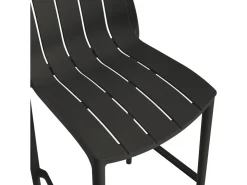 Lot de 2 chaises hautes de jardin empilable