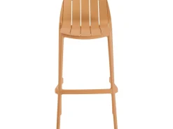 Lot de 2 chaises hautes de jardin empilable 
