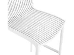 Lot de 2 chaises hautes empilables en plastique 