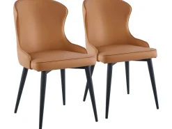 Lot de 2 Chaises "Tina" - Marron