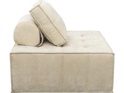 Lot de 2 chauffeuses pour canapé modulables en tissu texturé 