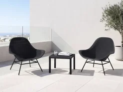 Lot de 2 fauteuils de jardin avec table basse