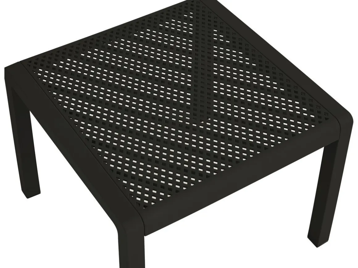 Lot de 2 fauteuils de jardin avec table basse "Soléna" - Noir