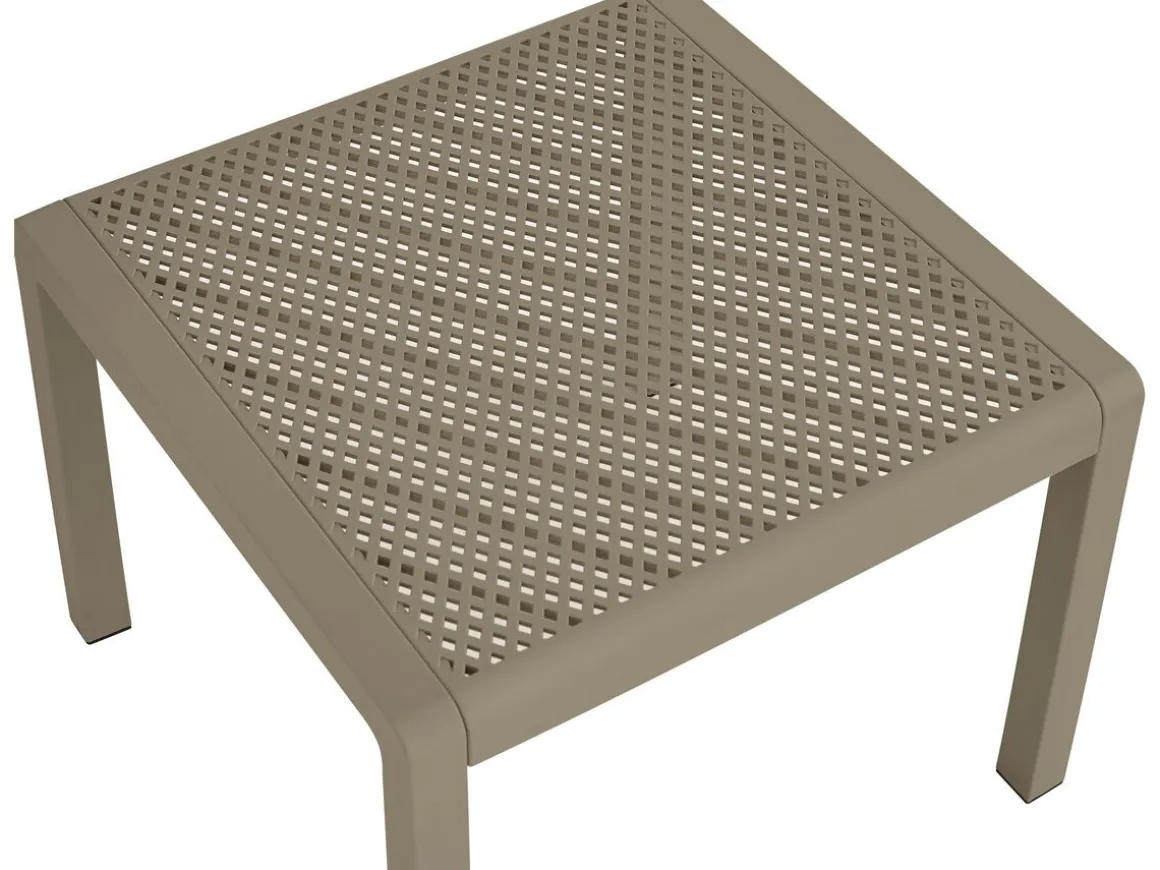 Lot de 2 fauteuils de jardin avec table basse "Soléna" - Taupe