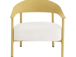 Lot de 2 fauteuils de jardin en plastique et métal 