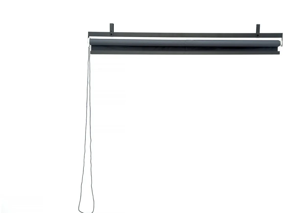 Lot de 3 stores rétractables pergola - 124 x 225 cm - Gris anthracite