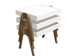 Lot de 3 tables basses gigognes en bois