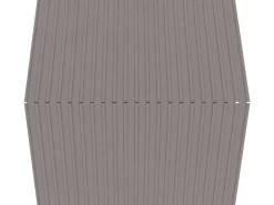 Lot de 12 tôles de bardage en acier galvanisé "Atlanta" - 129 x 42 cm - Taupe