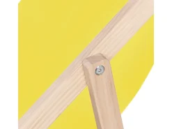 Lot de 2 transats en bois "Chilienne" - 107 x 56.5 x 81 cm - Jaune