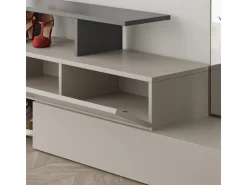 Meuble d'entrée avec miroir en bois
