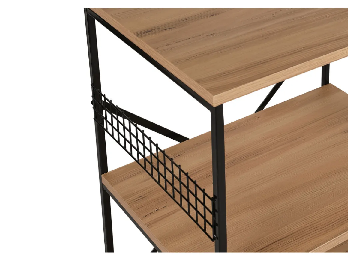 Meuble multi-usages en bois "Anemon" - 60 x 45 x 124 cm - Marron