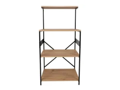 Meuble multi-usages en bois "Anemon" - 60 x 45 x 124 cm - Marron