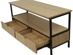 Meuble TV avec tiroir style industriel 