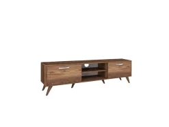Meuble TV en bois "Atik" - 180 x 35 x 48 cm - Marron