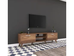 Meuble TV en bois "Atik" - 180 x 35 x 48 cm - Marron