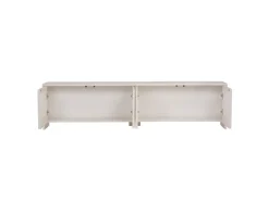 Meuble TV en bois "Aurelia" - 180 x 32 x 45 cm - Crème