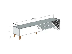 Meuble TV en bois