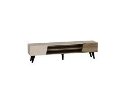 Meuble TV en bois "Clark" - 180 x 37 x 45 cm - Marron