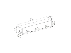 Meuble TV en bois 