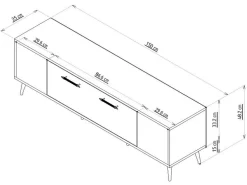 Meuble TV en bois 