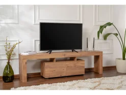 Meuble TV en bois "Enclave" - 180 x 31 x 50 cm - Marron