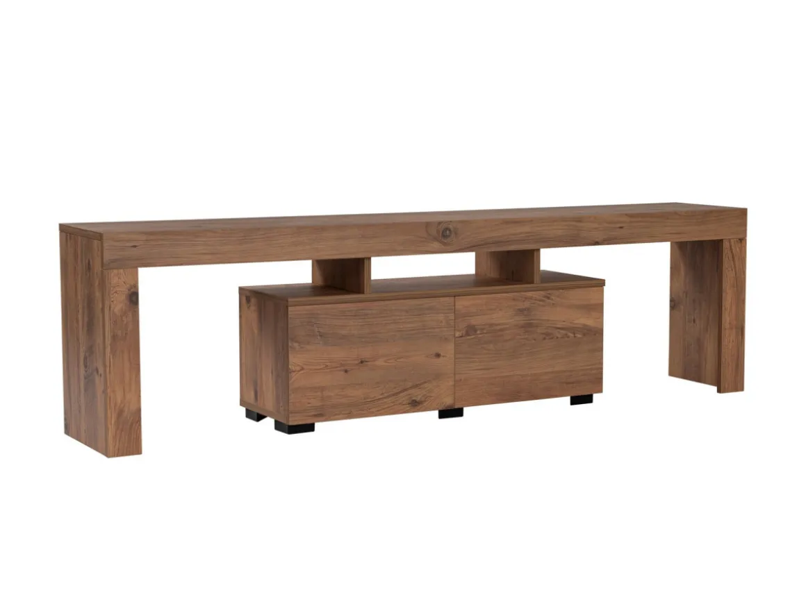 Meuble TV en bois "Enclave" - 180 x 31 x 50 cm - Marron
