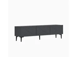 Meuble TV en bois "Felix" 160 x 31,4 x 44,1 cm - Anthracite