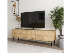 Meuble TV en bois "Felix" 160 x 31,4 x 44,1 cm - Chêne saphir