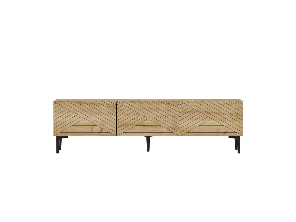 Meuble TV en bois "Felix" 160 x 31,4 x 44,1 cm - Chêne saphir
