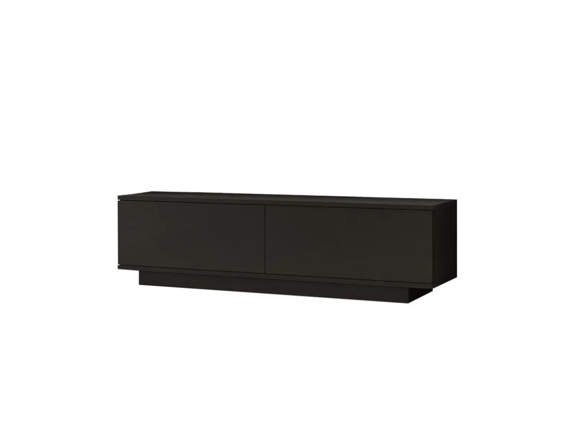 Meuble TV en bois "FN1" - 140 x 35 x 38 cm - Noir