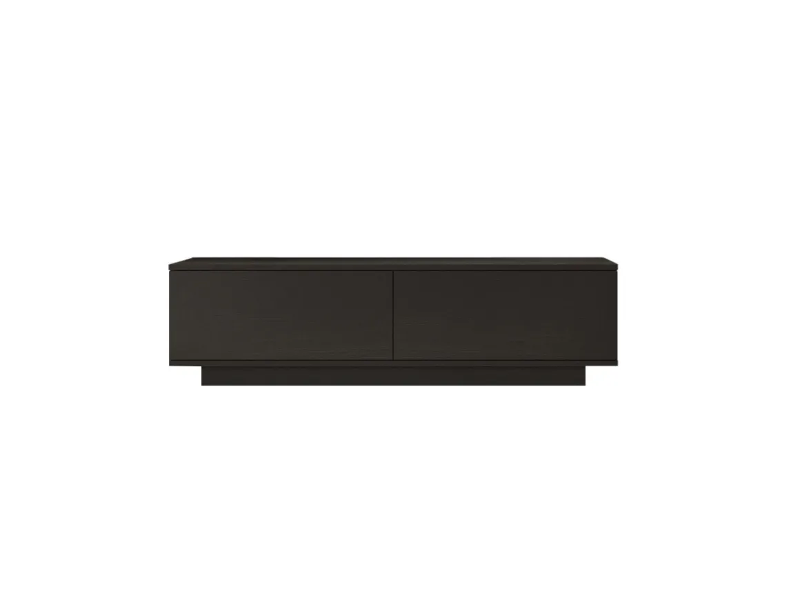 Meuble TV en bois "FN1" - 140 x 35 x 38 cm - Noir