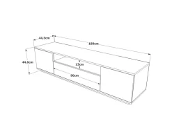 Meuble TV en bois 